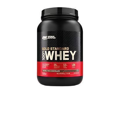 Optimum Nutrition Gold Standard Whey Protein, Muscle Building Powder with Naturally Occurring Glutamine and Amino Acids, Double Rich Chocolate