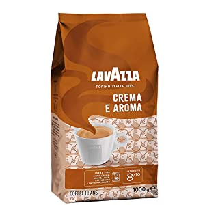 Lavazza Crema e Aroma, Arabica and Robusta Medium Roast Coffee Beans, 1 kg (Pack of 1)